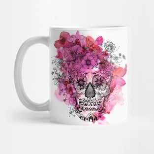 Flower Skull Mug